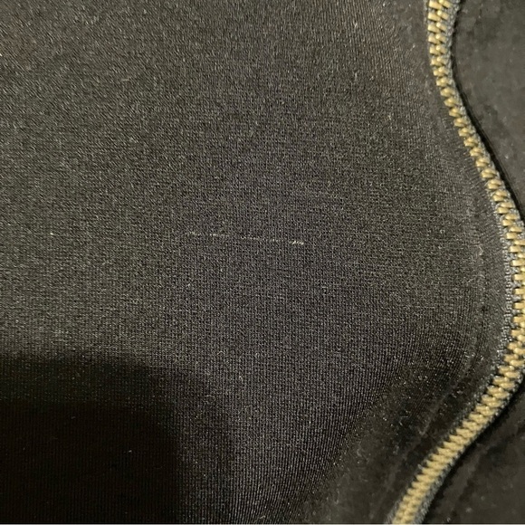 EIN Down Filled Hooded Vest & Scuba Jacket 2in1 Twofer Black Lace Zip-up 36 / XS - Picture 15 of 16